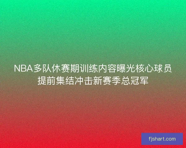 NBA多队休赛期训练内容曝光核心球员提前集结冲击新赛季总冠军